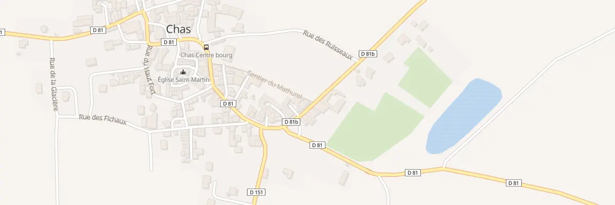 Plan du 5 Rue du Pré Batier à Chas