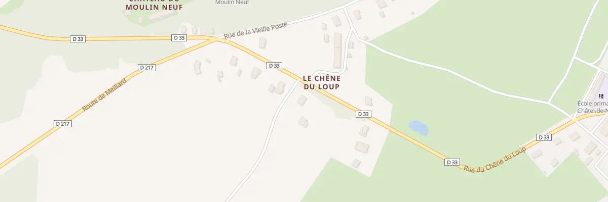 Plan du 11 Rue du Chêne du Loup à Châtel-de-Neuvre