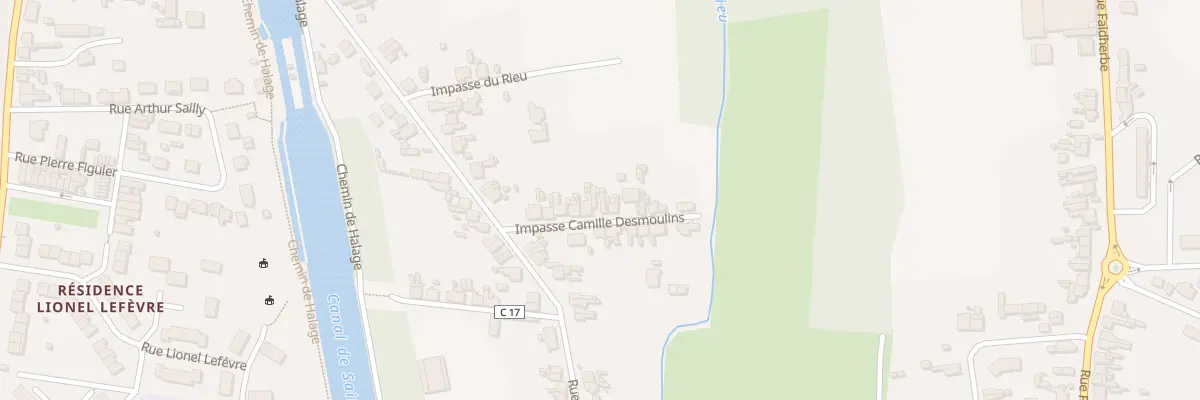 Plan du 11 Imp Camille Desmoulins à Tergnier