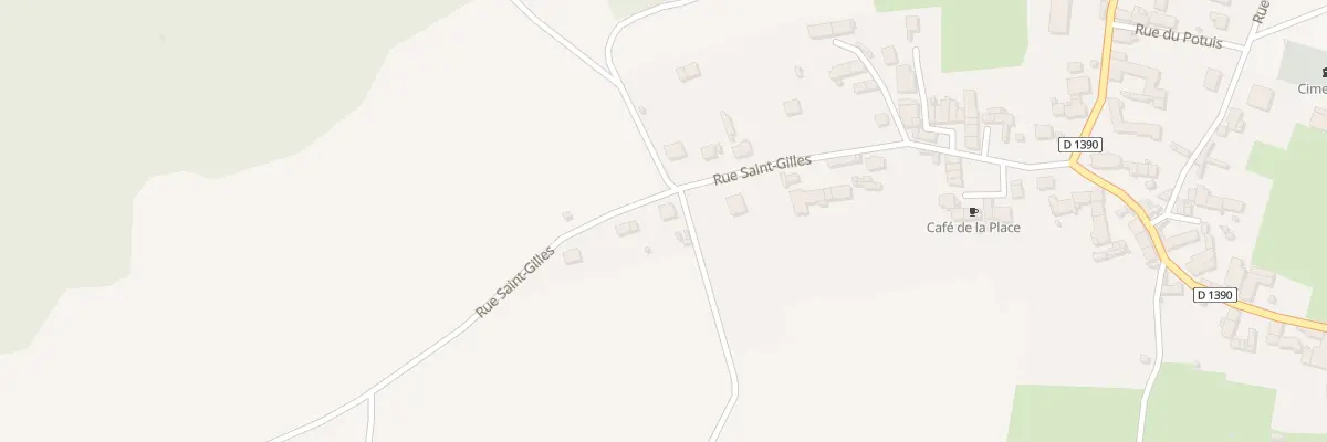 Plan du 12 Rue Saint-gilles à Bouresches