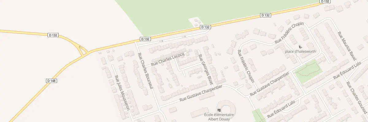 Plan du 38 Rue Gabriel Faure à Bouchain