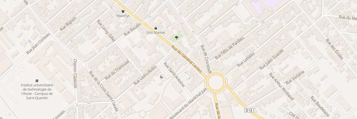 Plan du 114 Rue du Général Leclerc à Saint-Quentin