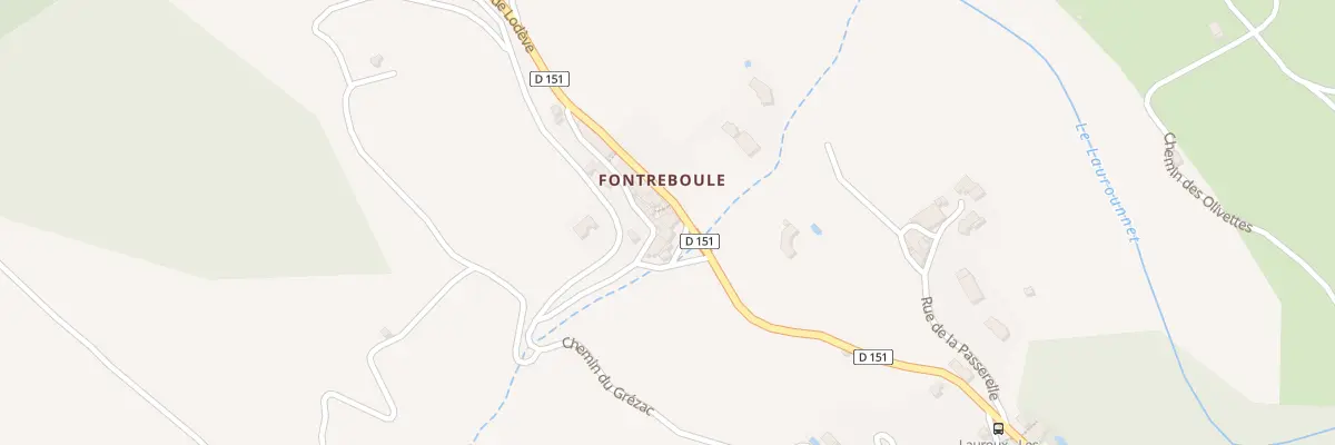 Plan du 5191F Rte de Lodeve à Lauroux