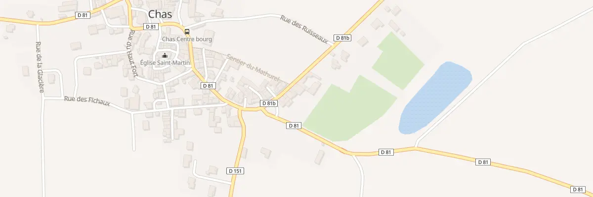Plan du 4 Rue du Pré Batier à Chas