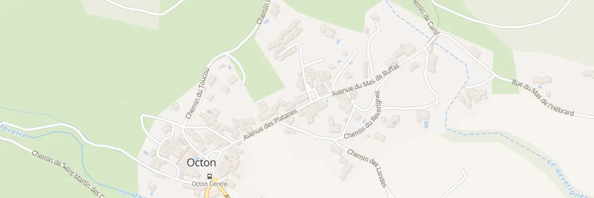 Plan du 19 Av des Platanes à Octon
