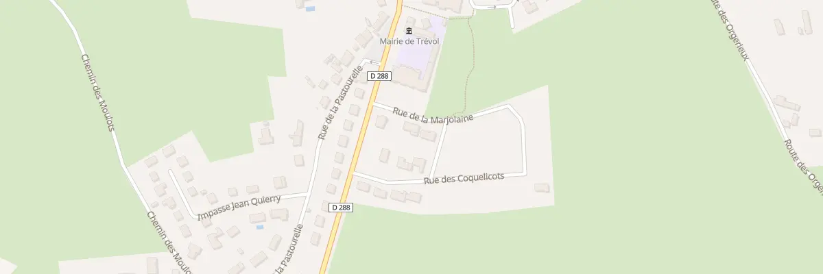Plan du 6 Rue de la Marjolaine à Trévol