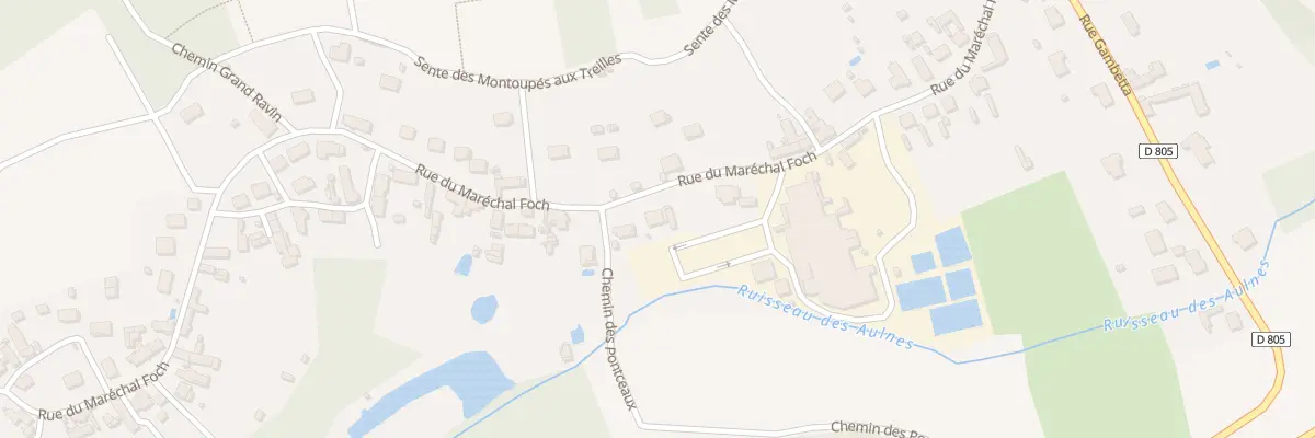 Plan du 371 Rue du Maréchal Foch à Courmelles