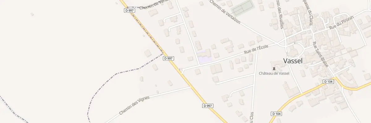 Plan du 10 Rue de l’Ecole à Vassel