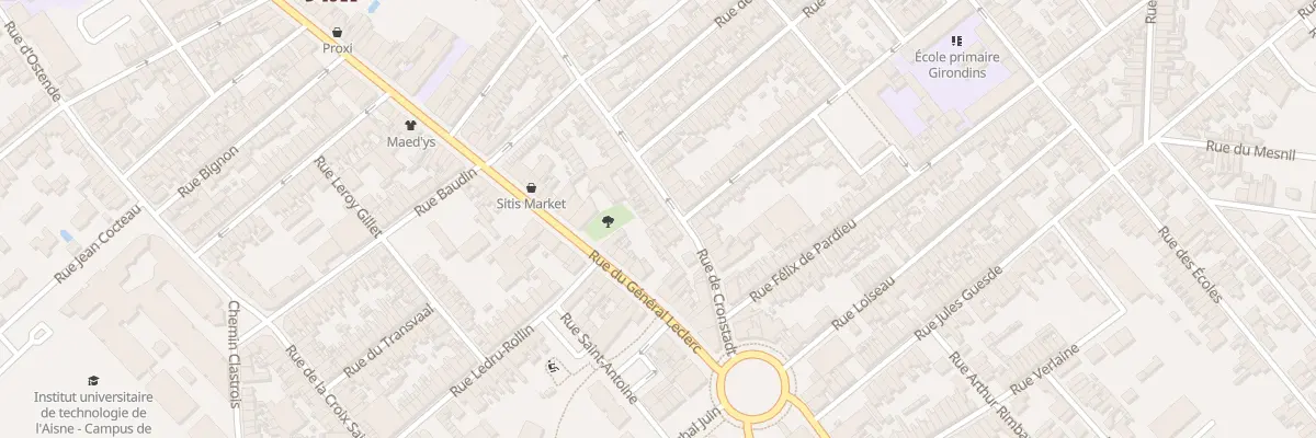 Plan du 84 Rue de Cronstadt à Saint-Quentin