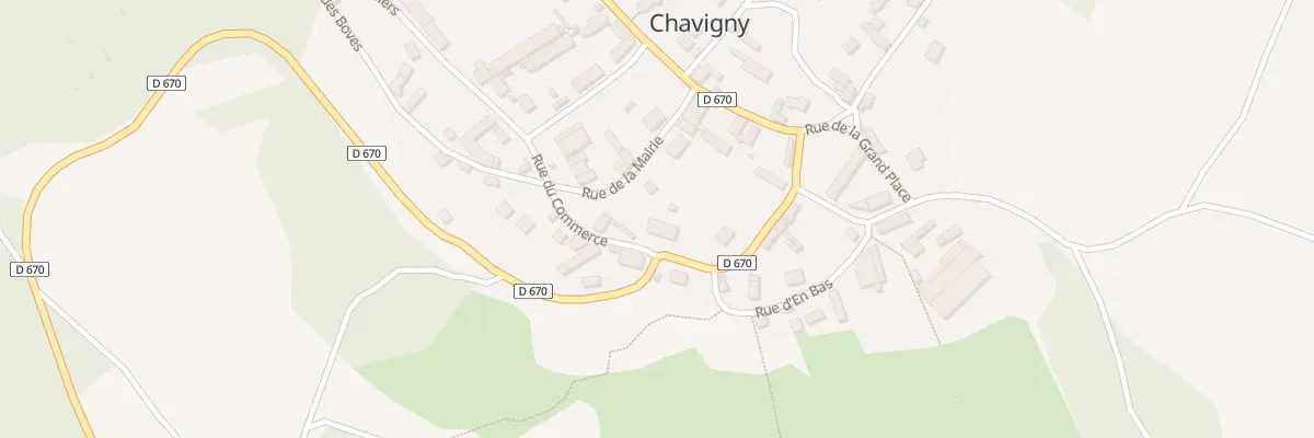Plan du 5 Rue du Commerce à Chavigny