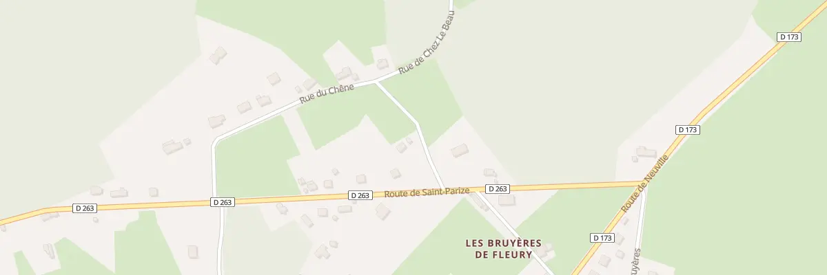 Plan du 2 Rue du Chene à Fleury-sur-Loire