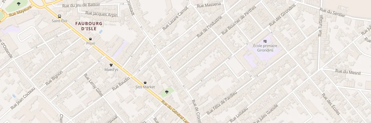 Plan du 7 Rue Boucher de Perthes à Saint-Quentin