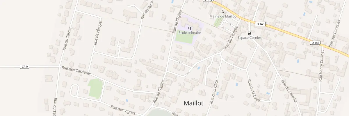 Plan du 1 Rue de la Loriotterie à Maillot
