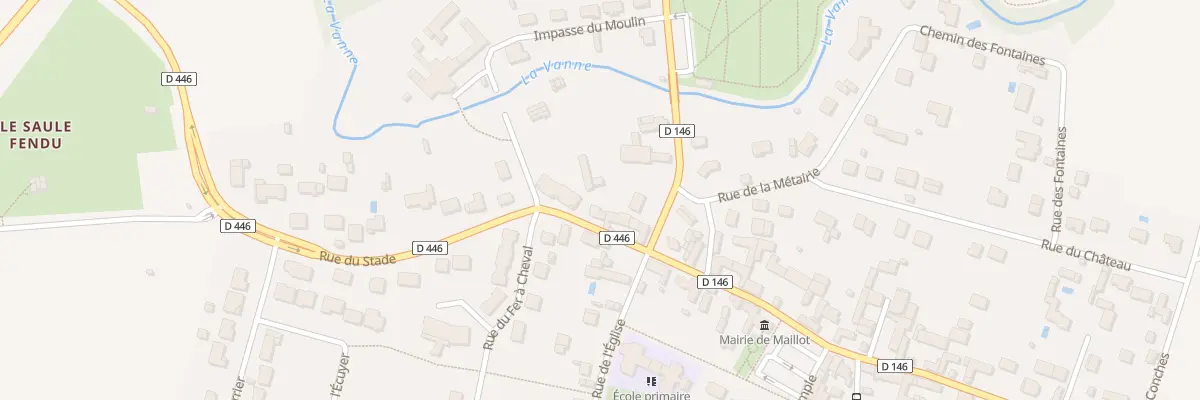Plan du 6 Rue du Stade à Maillot