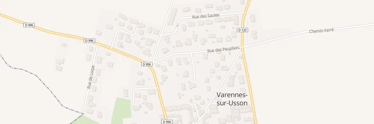 Plan du 6 Rue des Peupliers à Varennes-sur-Usson