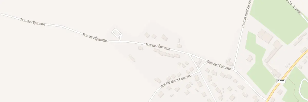 Plan du 15 Rue de l’Epinette à Urvillers