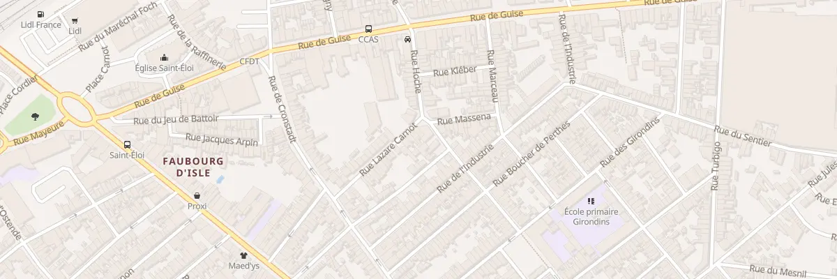 Plan du 42 Rue Lazare Carnot à Saint-Quentin