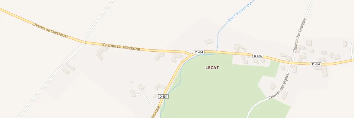 Plan du 11 Rte Saint Geat à Bas-et-Lezat