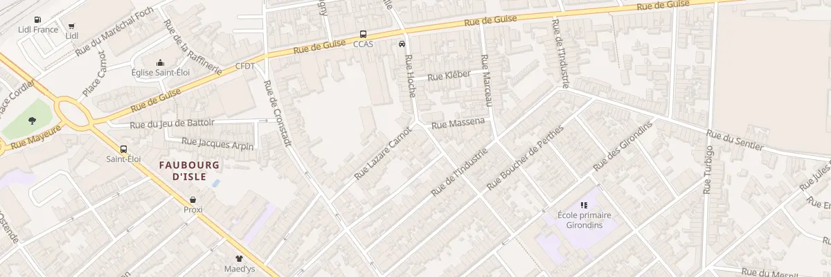 Plan du 44 Rue Lazare Carnot à Saint-Quentin