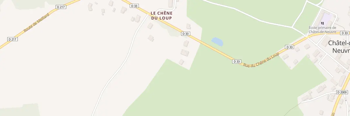 Plan du 7 Rue du Chêne du Loup à Châtel-de-Neuvre