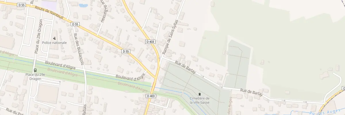 Plan du 1 Rue de Barlay à Provins