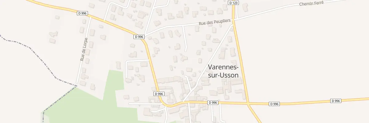 Plan du 10 Rue des Peupliers à Varennes-sur-Usson