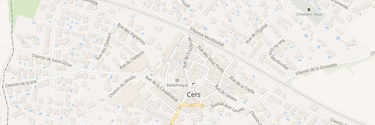 Plan du 4 Rue de l’Occitanie à Cers