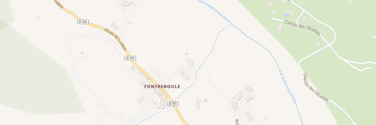 Plan du 5324F Rte de Lodeve à Lauroux