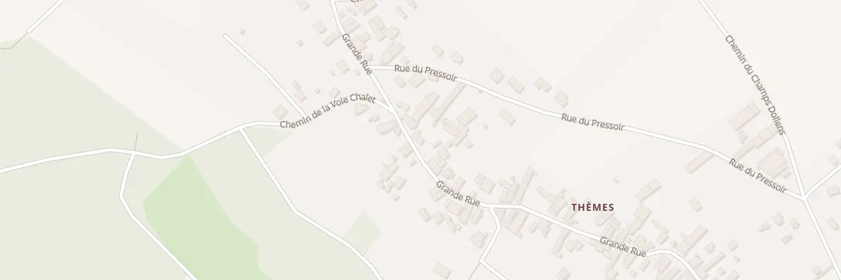 Plan du 74 Gr Grande Rue de Themes à Cézy