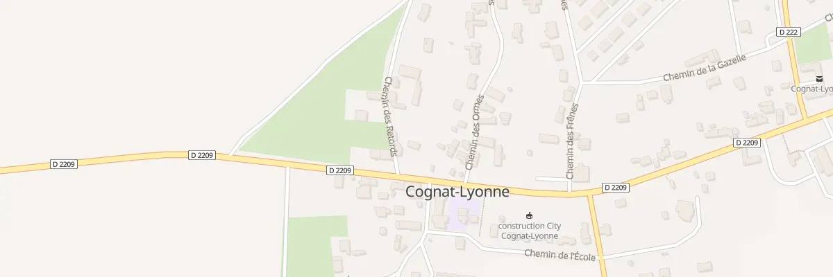 Plan du 46 Rte de Lyonne à Cognat-Lyonne