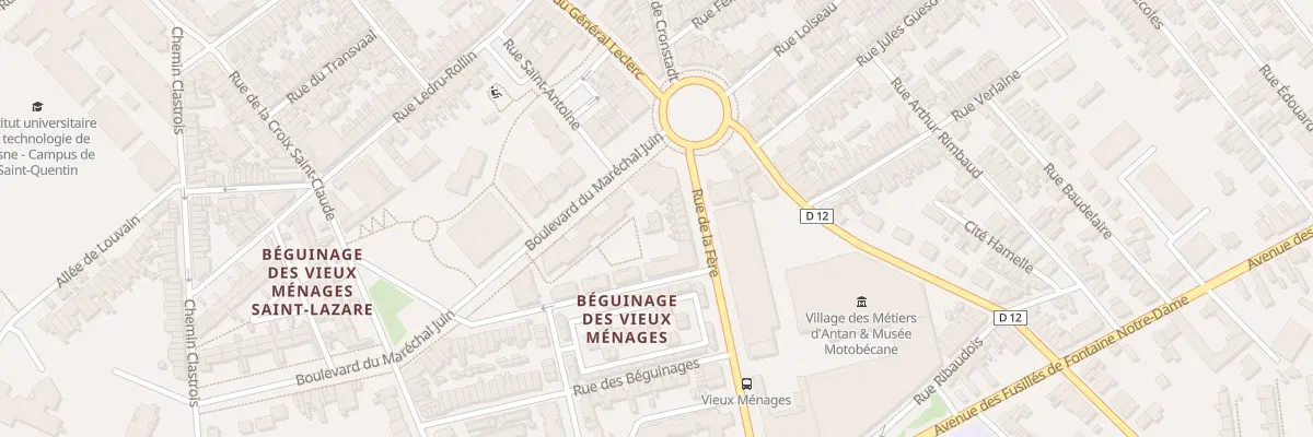 Plan du 6 Rue de la Fère à Saint-Quentin