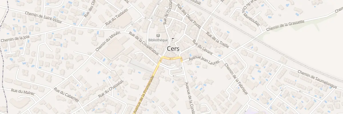 Plan du 7 Rue du Stade à Cers