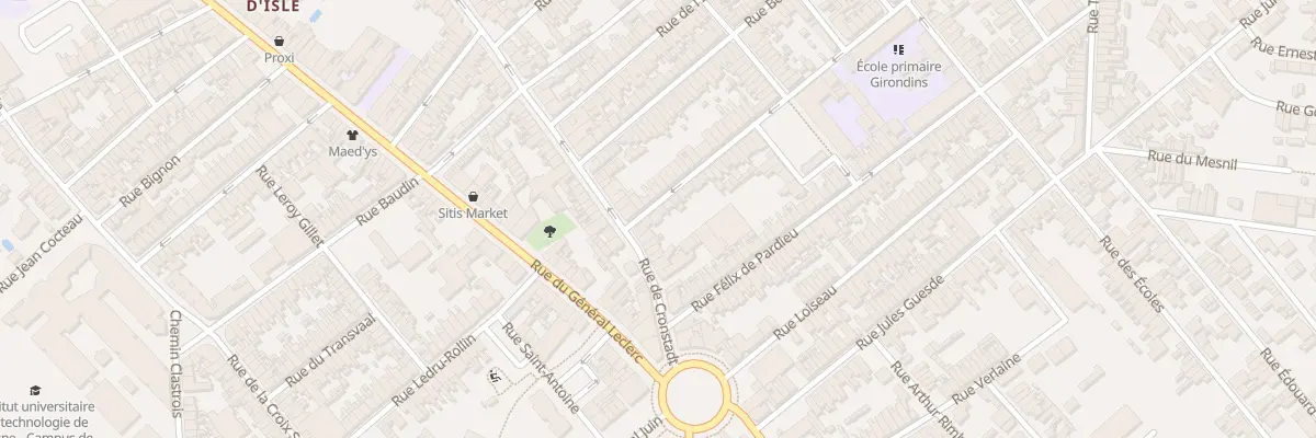 Plan du 4 Rue des Girondins à Saint-Quentin