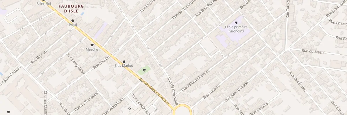 Plan du 7 Rue des Girondins à Saint-Quentin