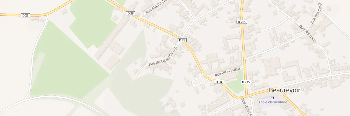 Plan du 7 Rue du Luxembourg à Beaurevoir