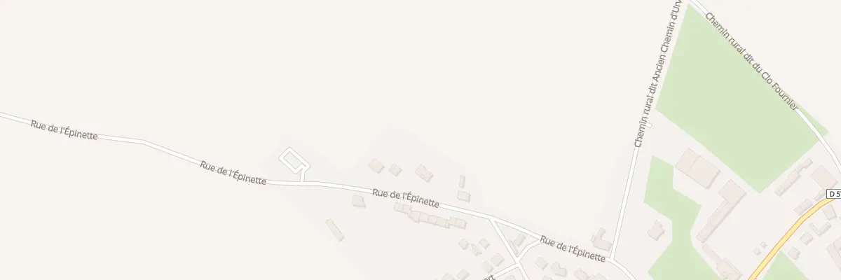 Plan du 8 Rue de l’Epinette à Urvillers