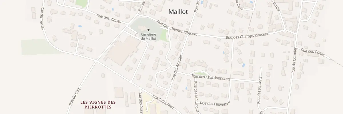 Plan du 8 Rue des Acacias à Maillot