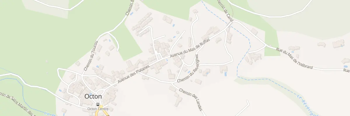 Plan du 24 Av des Platanes à Octon