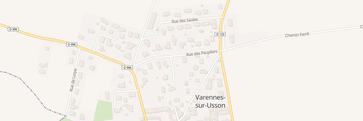Plan du 4 Rue des Peupliers à Varennes-sur-Usson