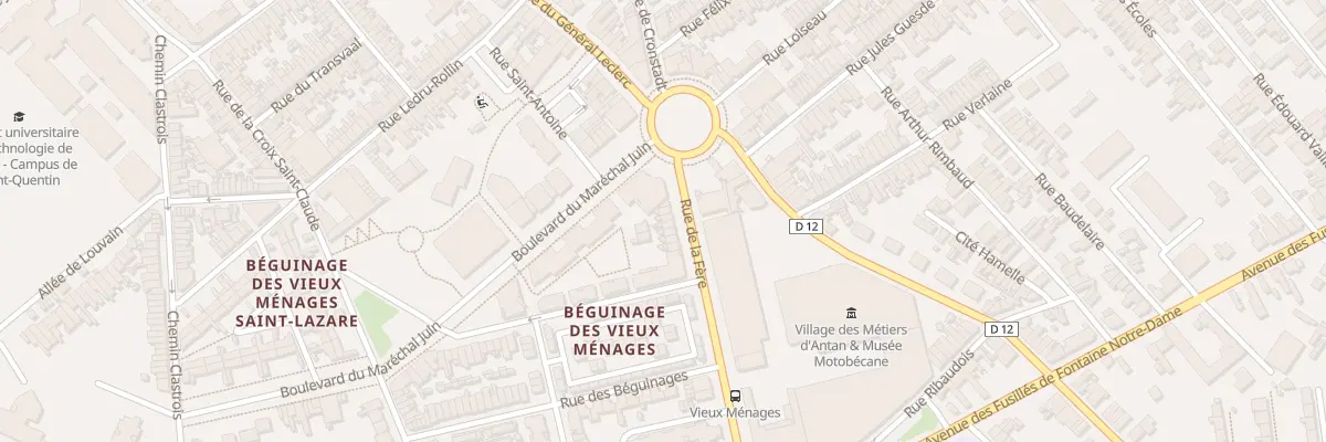 Plan du 10 Rue de la Fère à Saint-Quentin