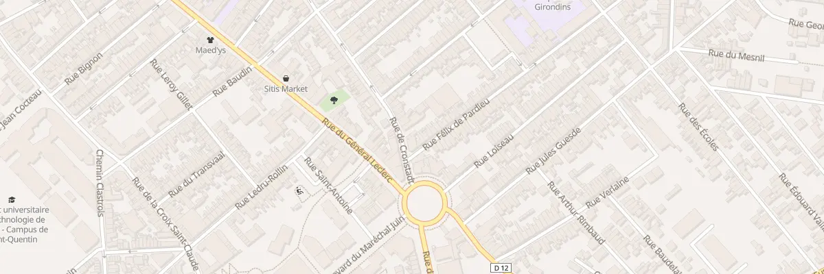 Plan du 95 Rue de Cronstadt à Saint-Quentin