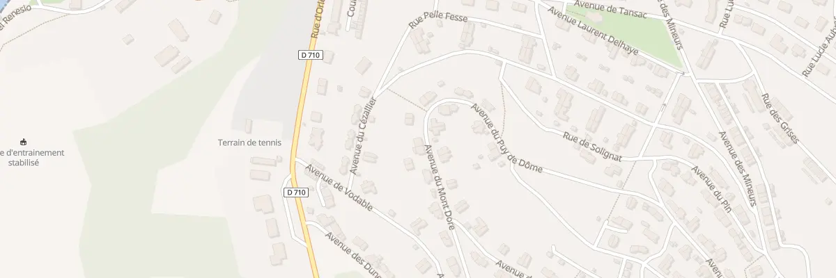 Plan du 6 Av du Mont Dore (La Combelle) à Auzat-la-Combelle