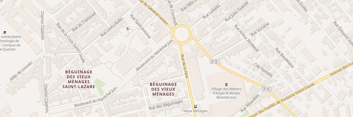 Plan du 8 Rue de la Fère à Saint-Quentin