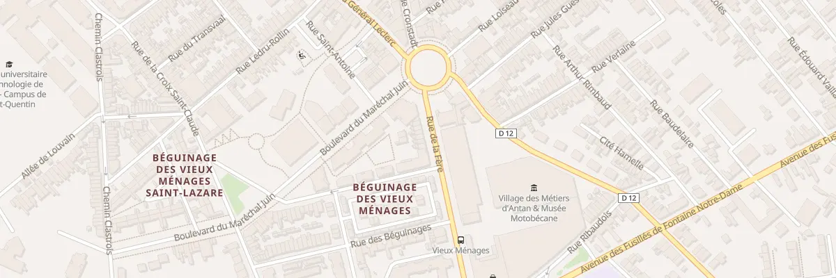 Plan du 14 Rue de la Fère à Saint-Quentin