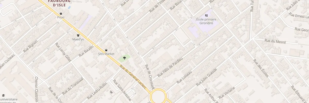 Plan du 10 Rue des Girondins à Saint-Quentin