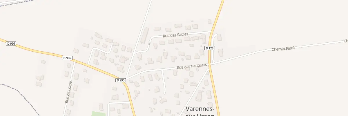 Plan du 9 Rue des Peupliers à Varennes-sur-Usson
