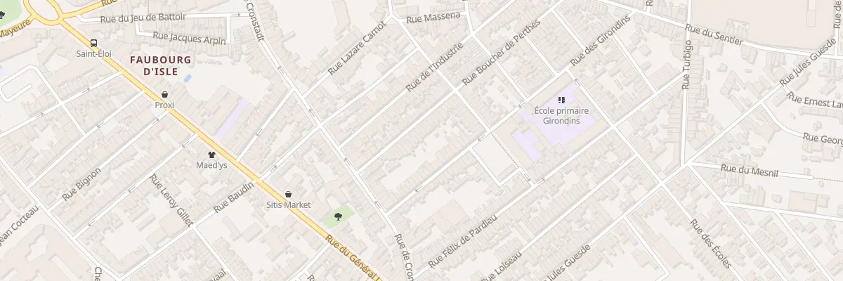 Plan du 32 Rue Boucher de Perthes à Saint-Quentin