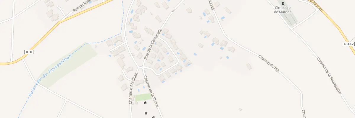 Plan de la Rue Capitaine de Margon à Margon