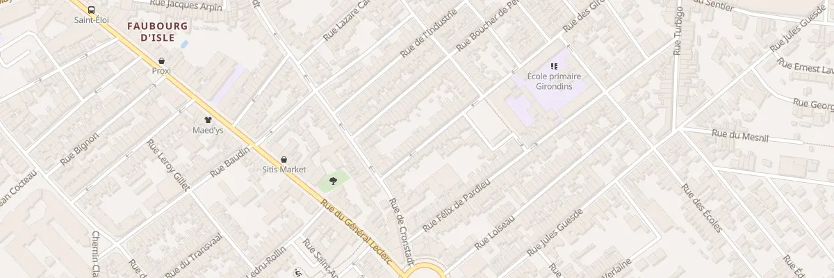Plan du 15 Rue des Girondins à Saint-Quentin