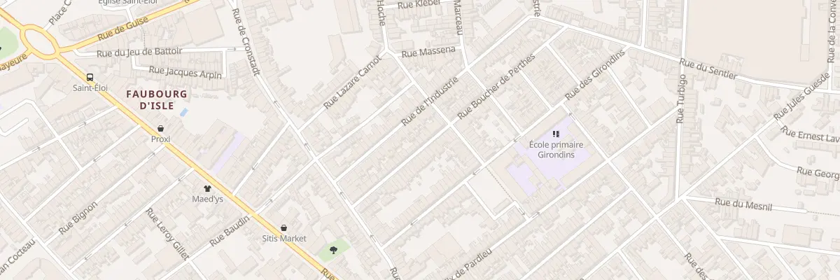 Plan du 31 Rue Boucher de Perthes à Saint-Quentin